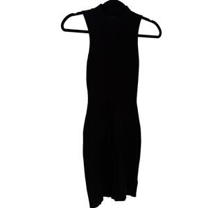 House of Harlow 1960 Black Sleeveless Mock Neck Midi Dress Size XS